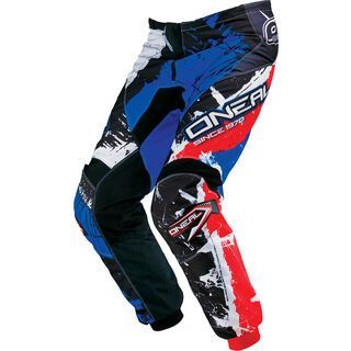 ONeal Element Pants Shocker, black/red/blue - Radhose