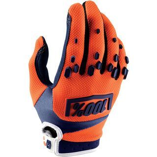 100% Airmatic Youth Glove, orange/navy - Fahrradhandschuhe