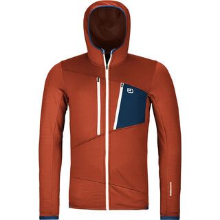 Ortovox Merino Fleece Grid Hoody M clay orange