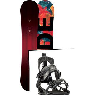 Set: Ride Saturday 2017 + K2 Cinch Tryst 2016, black - Snowboardset