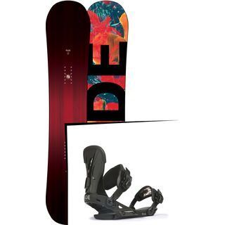 Set: Ride Saturday 2017 + Ride VXN 2017, black - Snowboardset