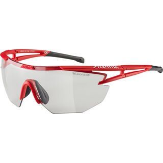 Alpina Eye-5 Shield VL+, red matt-black/Lens: varioflex black - Sportbrille
