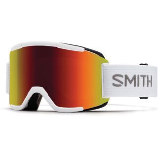 Smith Squad inkl. Wechselscheibe, white/Lens: red sol-x mirror - Skibrille