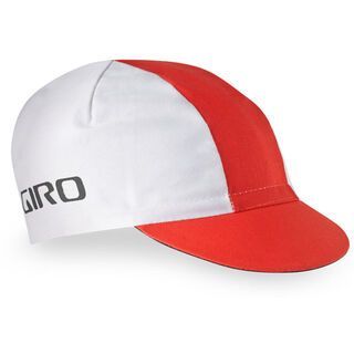 Giro Classic Cotton Cap, white/red - Radmütze