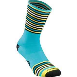 Specialized Full Stripe Summer Sock, nice blue/black/yellow - Radsocken