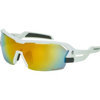 Scott Spur Sunglasses + Wechselscheibe, white matt/Lens: gold chrome - Sportbrille
