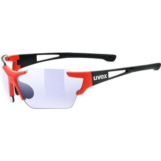 uvex sportstyle 803 race v, black red mat/Lens: variomatic litemirror blue - Sportbrille