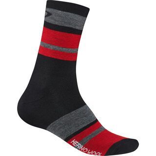 Giro Merino Seasonal Socks, gray/red/black - Radsocken
