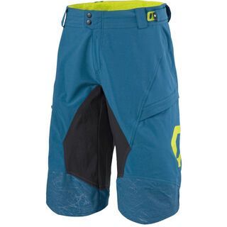 Scott Progressive Pro LS/Fit w/Pad Shorts, blue/yellow - Radhose
