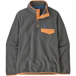 Patagonia Women's Lightweight Synchilla Snap-T Pullover nickel w/vivid apricot