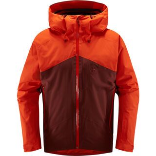 Haglöfs Niva Insulated Jacket Men, habanero/maroon red  - Skijacke