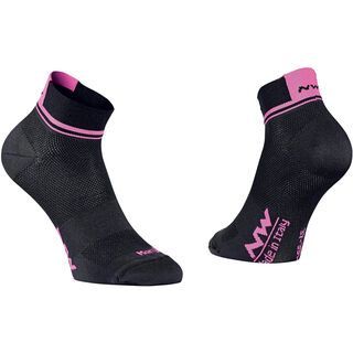 Northwave Logo 2 Wmn Socks black/pink fluo