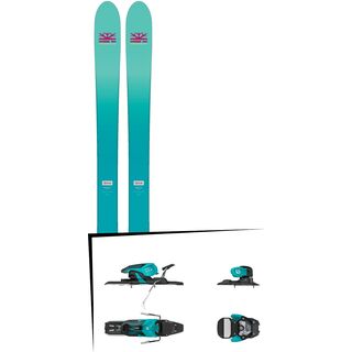 Set: DPS Skis Nina F99 Foundation 2018 + Salomon Warden 11 turquoise/black