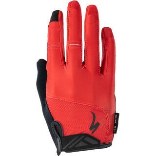 Specialized Body Geometry Dual-Gel Long Finger Gloves red