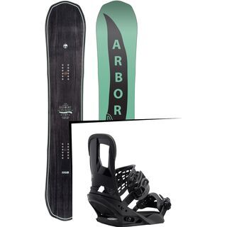 Set: Arbor Element 2017 + Burton Cartel 2017, black - Snowboardset
