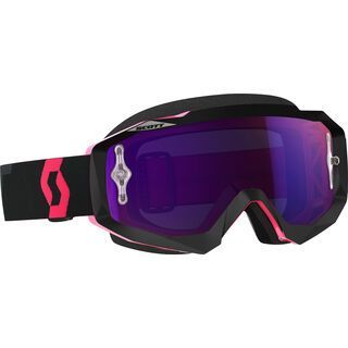 Scott Goggle Hustle MX, black/fluo pink/Lens: purple chrome - MX Brille