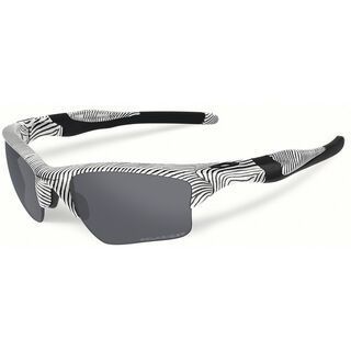 Oakley Half Jacket 2.0 XL Fingerprint, polished white/Lens: black iridium polarized - Sportbrille