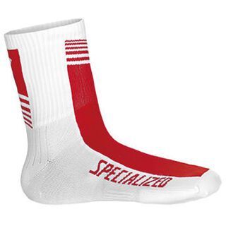 Specialized SL Pro Sock, White/Red Team - Radsocken