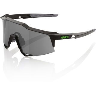 100% Speedcraft, flat black/Lens: smoke - Sportbrille