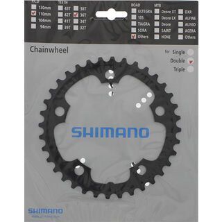 Shimano Kettenblätter Road FC-CX50 - 2x10, schwarz