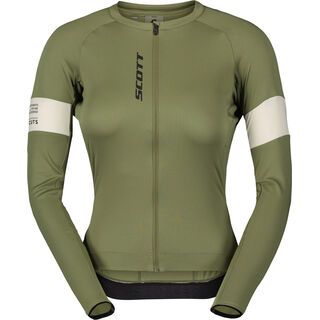 Scott Endurance Pro Long-Sleeve Women's Jersey hay green/cotton white