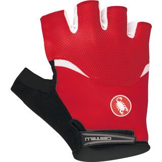 Castelli Arenberg Gel Glove, red/white - Fahrradhandschuhe