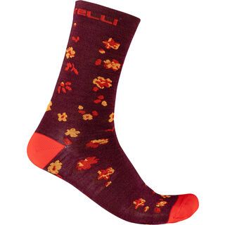 Castelli Fuga 18 Sock pro red/brilliant orange