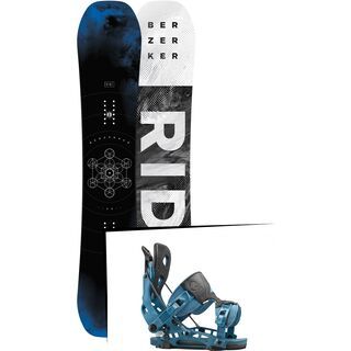 Set: Ride Berzerker 2017 + Flow NX2 2016, blue - Snowboardset