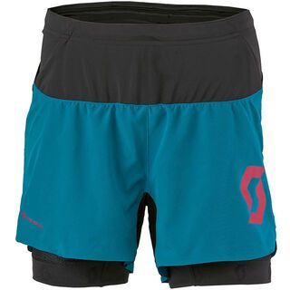 Scott Womens TR 10 Hybrid Short, medium blue/cerise pink - Laufhose