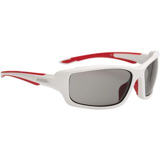 Alpina Callum VL, white red/Lens: varioflex black - Sportbrille