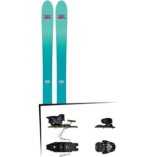 Set: DPS Skis Nina F99 Foundation 2018 + Salomon Warden MNC 13 silver/black