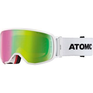 Atomic Revent S FDL Stereo, white/Lens: green - Skibrille