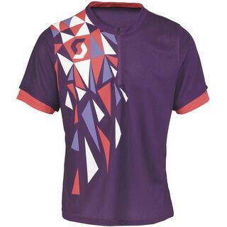 Scott Shirt Path Graphic s/sl, dark purpl/red - Radtrikot