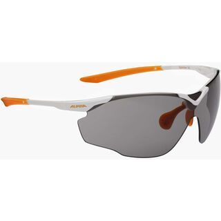 Alpina Splinter Shield VL, white orange/Lens: varioflex black - Sportbrille