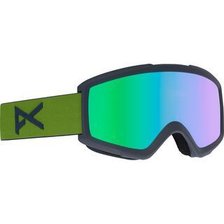 Anon Helix 2.0 inkl. Wechselscheibe, green/Lens: green solex - Skibrille