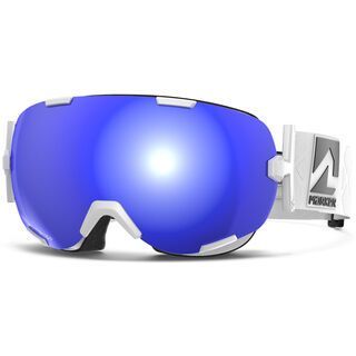 Marker Projector+ Polarized inkl. WS, weiß/Lens: blue hd mirror - Skibrille