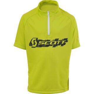 Scott Shirt JR Logo s/sl, lime green - Radtrikot
