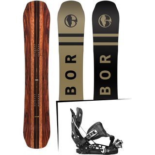 Set: Arbor Coda Camber Premium 2017 + Flow NX2 Hybrid 2017, black - Snowboardset