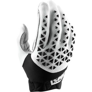 100% Airmatic Glove, black/white/silver - Fahrradhandschuhe
