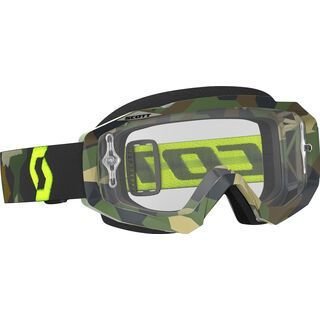 Scott Goggle Hustle MX, grey/fluo yellow/Lens: clear - MX Brille