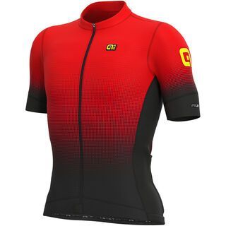 Ale Dots Jersey, black-red - Radtrikot