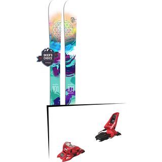 Set: Icelantic Maiden 101 2018 + Marker Squire 11 ID red
