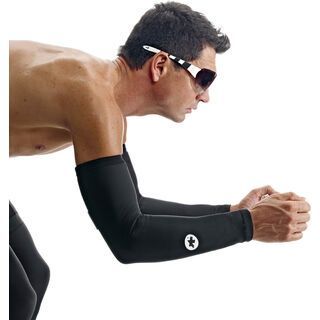 Assos armUno S7, black volkanga - Armlinge