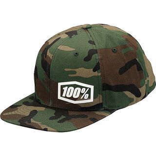 100% Machine Snapback Hat, camo black/green - Cap