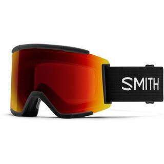 Smith Squad XL inkl. Wechselscheibe, black/Lens: sun red mirror chromapop - Skibrille
