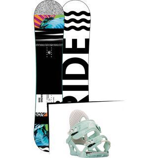 Set: Ride Rapture 2017 + K2 Charm 2016, mist - Snowboardset
