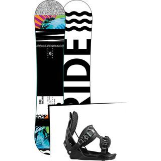 Set: Ride Rapture 2017 + Flow Haylo 2017, black - Snowboardset
