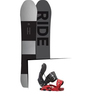 Set: Ride Timeless 2017 + Flow Nexus 2016, black/red - Snowboardset