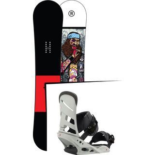 Set: Ride Crook Wide 2017 + Burton Mission 2017, gnarly sheen - Snowboardset