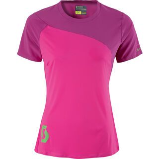 Scott Womens Trail Tech 10 s/sl Shirt, berry purple/bright pink - Radtrikot